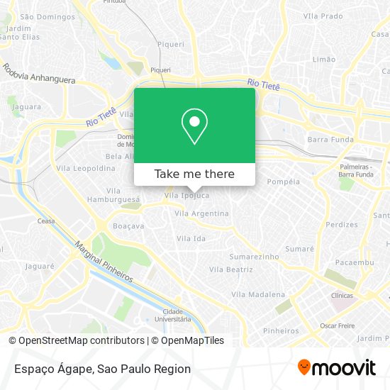 Espaço Ágape map