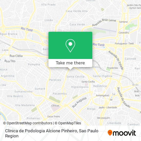 Clínica de Podologia Alcione Pinheiro map