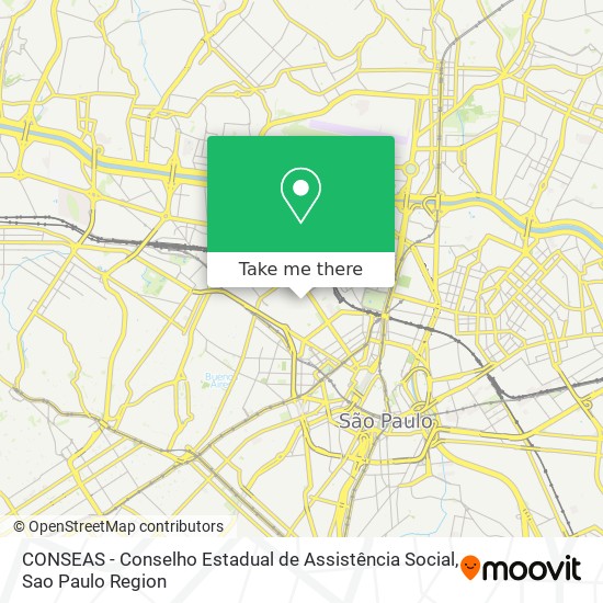 CONSEAS - Conselho Estadual de Assistência Social map