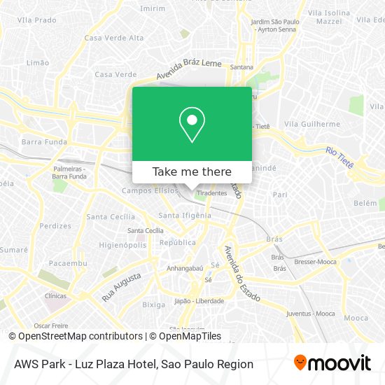 AWS Park - Luz Plaza Hotel map