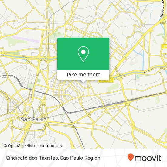 Mapa Sindicato dos Taxistas