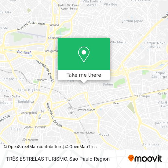 TRÊS ESTRELAS TURISMO map