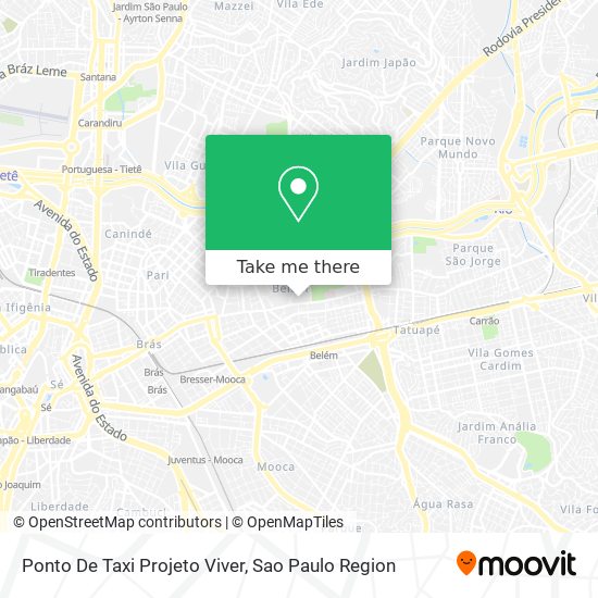 Mapa Ponto De Taxi Projeto Viver