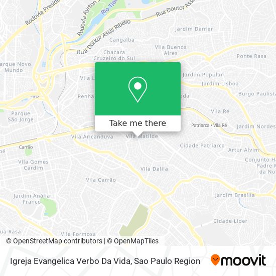 Mapa Igreja Evangelica Verbo Da Vida