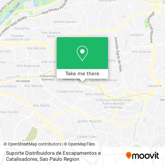 Suporte Distribuidora de Escapamentos e Catalisadores map