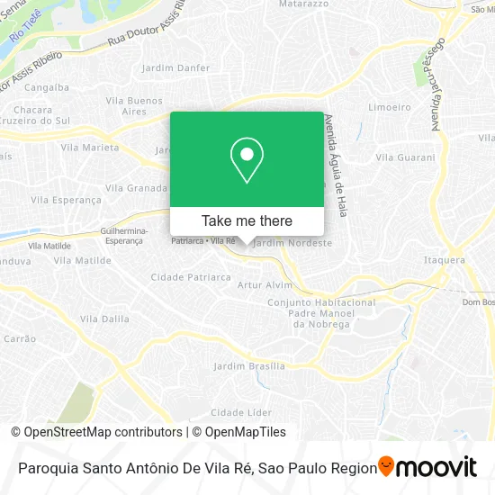 Paroquia Santo Antônio De Vila Ré map