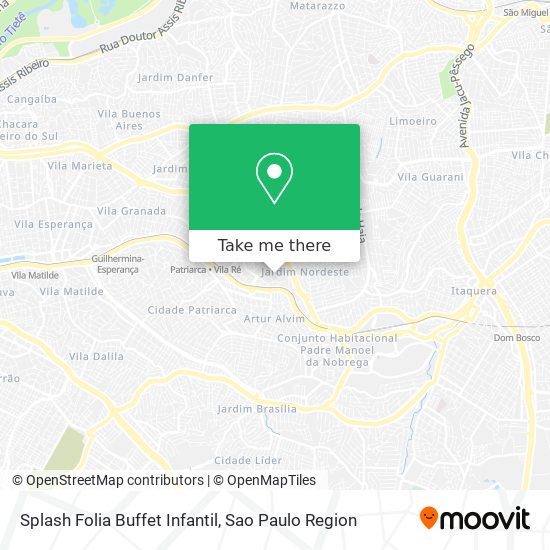 Splash Folia Buffet Infantil map