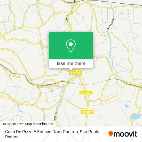 Mapa Casa De Pizza E Esfihas Dom Carlitos