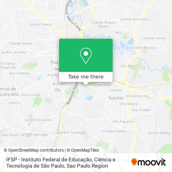 IFSP - Instituto Federal de Educação, Ciência e Tecnologia de São Paulo map