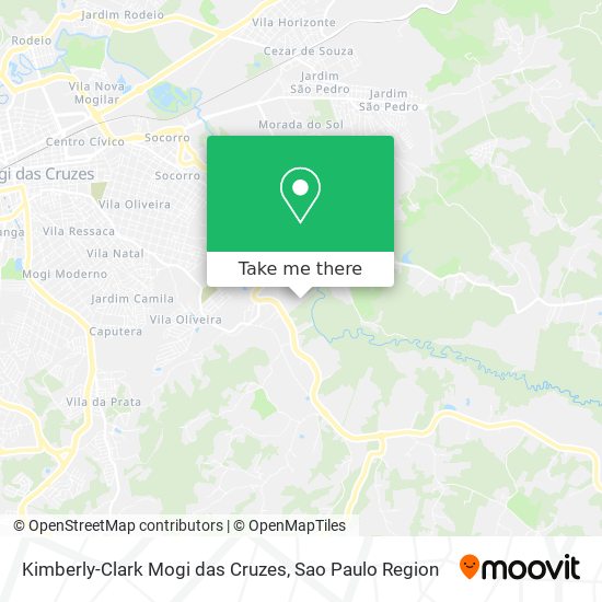 Kimberly-Clark Mogi das Cruzes map