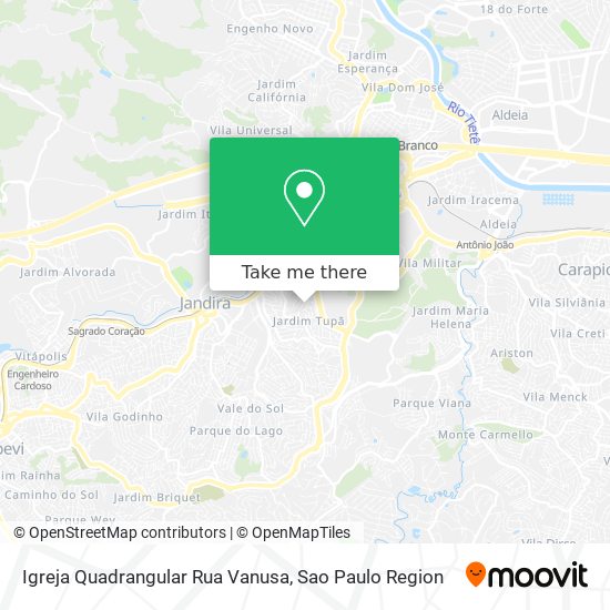 Igreja Quadrangular Rua Vanusa map