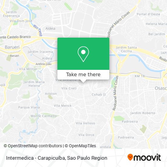 Intermedica - Carapicuíba map