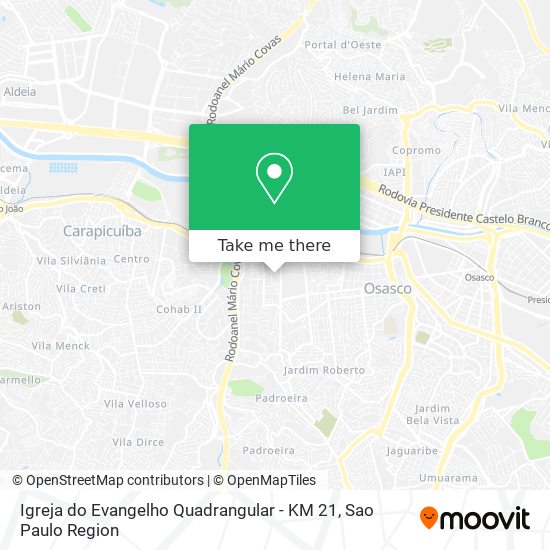 Igreja do Evangelho Quadrangular - KM 21 map