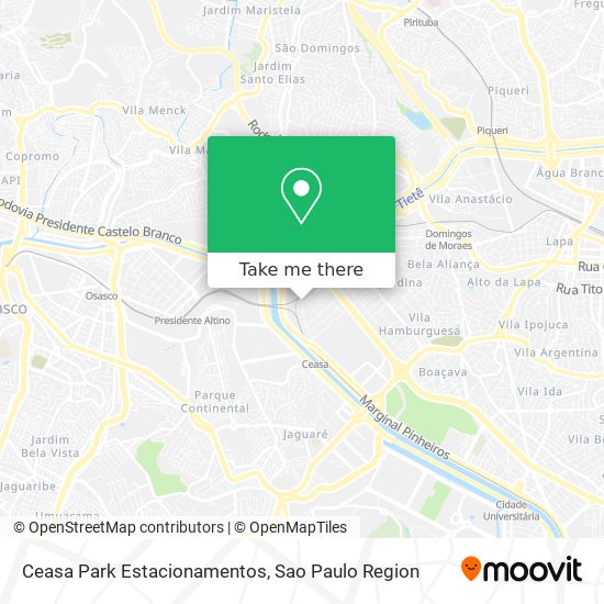 Ceasa Park Estacionamentos map