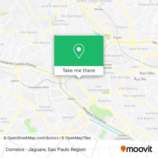 Mapa Correios - Jaguare