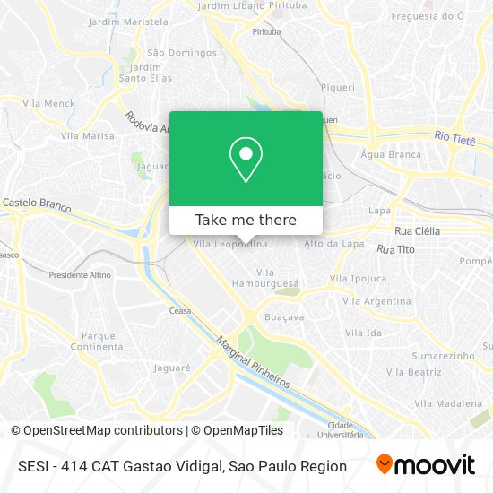 SESI - 414 CAT Gastao Vidigal map