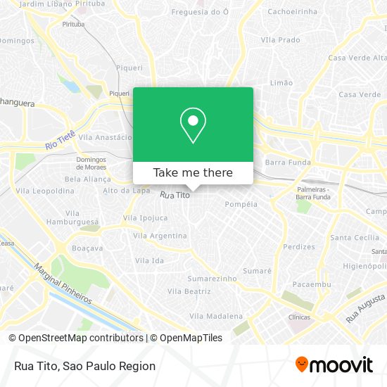 Rua Tito map