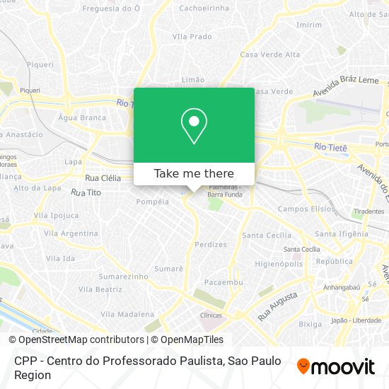 Mapa CPP - Centro do Professorado Paulista