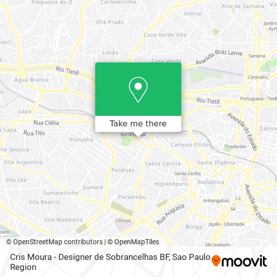 Mapa Cris Moura - Designer de Sobrancelhas BF