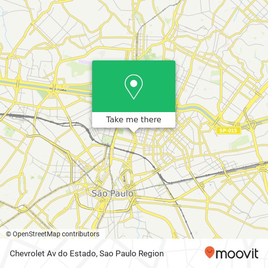 Chevrolet Av do Estado map