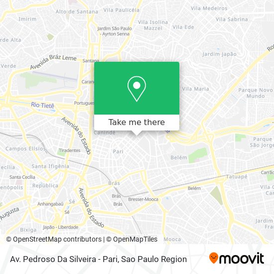 Av. Pedroso Da Silveira - Pari map