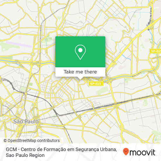 GCM - Centro de Formação em Segurança Urbana map