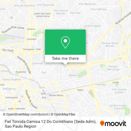 Fiel Torcida Camisa 12 Do Corinthians (Sede Adm) map