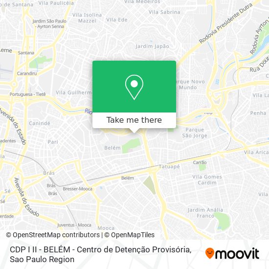 Mapa CDP I II - BELÉM - Centro de Detenção  Provisória