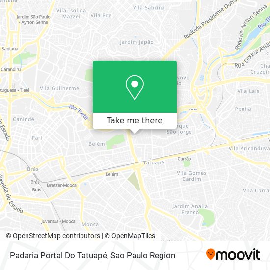 Padaria Portal Do Tatuapé map