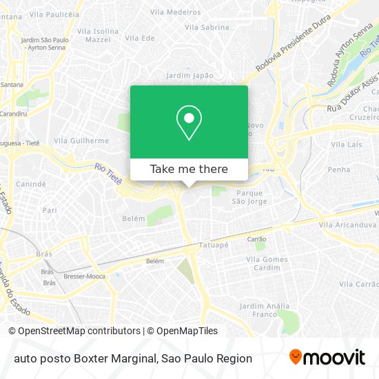 Mapa auto posto Boxter Marginal