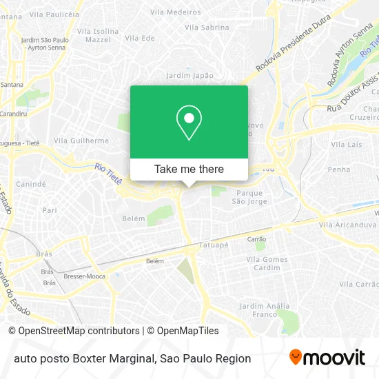 auto posto Boxter Marginal map