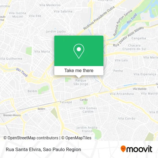 Rua Santa Elvira map
