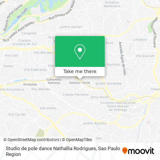 Studio de pole dance Nathallia Rodrigues map