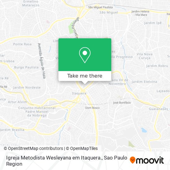 Igreja Metodista Wesleyana em Itaquera. map