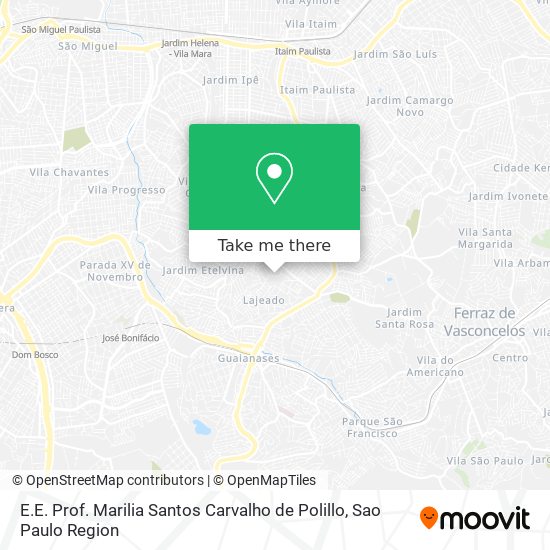 E.E. Prof. Marilia Santos Carvalho de Polillo map