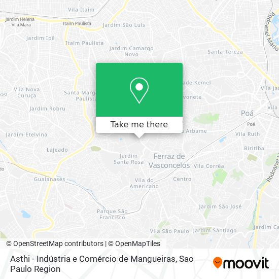 Asthi - Indústria e Comércio de Mangueiras map