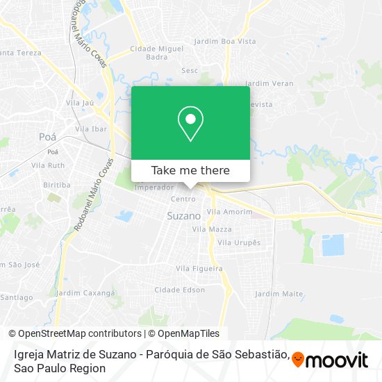 Igreja Matriz de Suzano - Paróquia de São Sebastião map