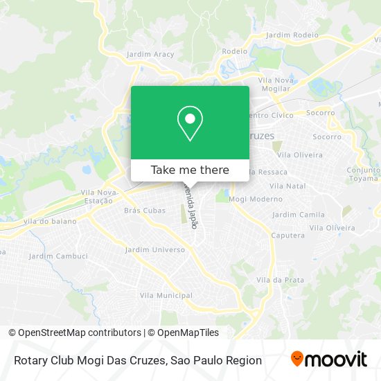 Rotary Club Mogi Das Cruzes map