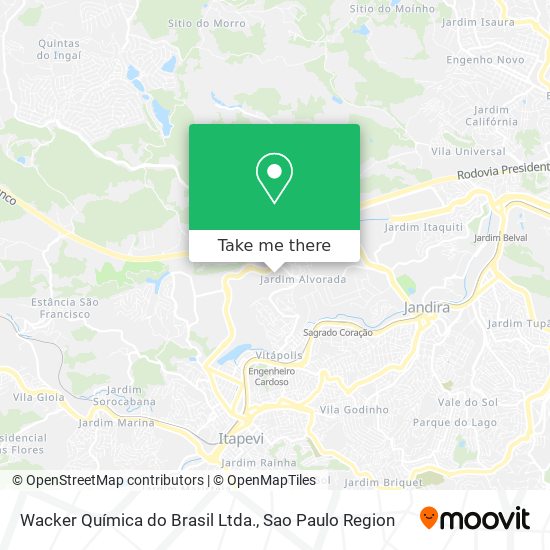 Wacker Química do Brasil Ltda. map