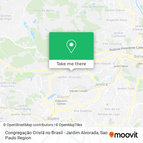 Congregação Cristã no Brasil  - Jardim Alvorada map