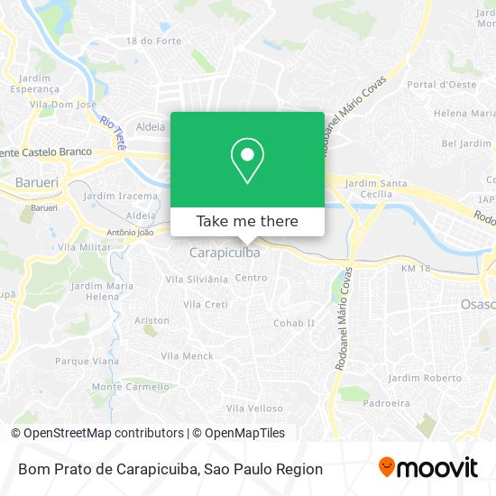 Bom Prato de Carapicuiba map