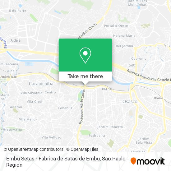 Embu Setas - Fábrica de Satas de Embu map