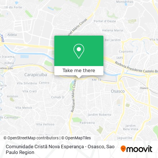 Comunidade Cristã Nova Esperança - Osasco map