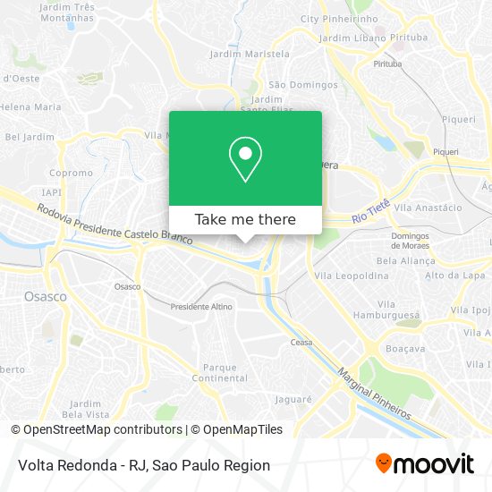 Volta Redonda - RJ map
