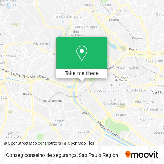 Conseg conselho de segurança map