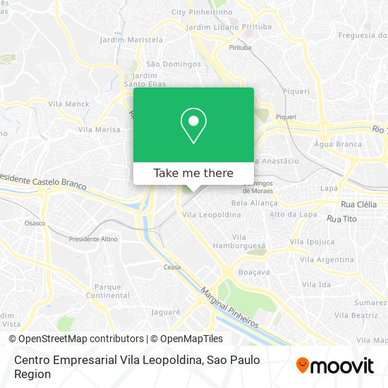 Centro Empresarial Vila Leopoldina map