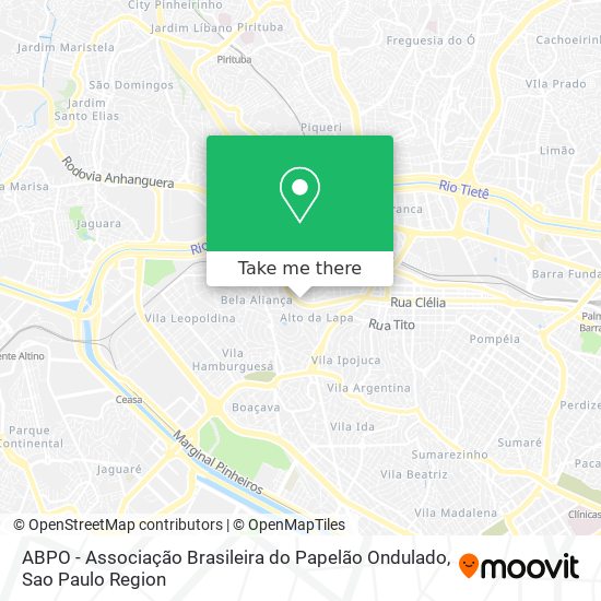 ABPO - Associação Brasileira do Papelão Ondulado map