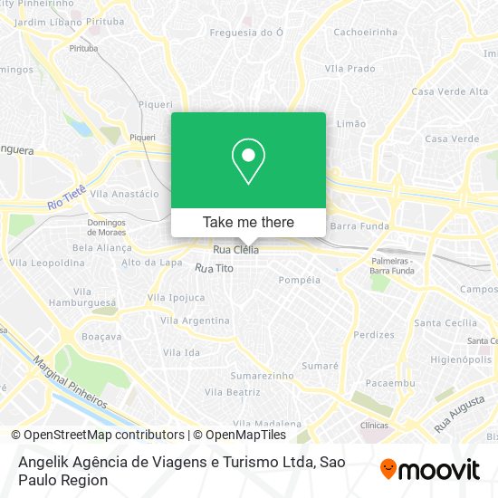 Mapa Angelik Agência de Viagens e Turismo Ltda