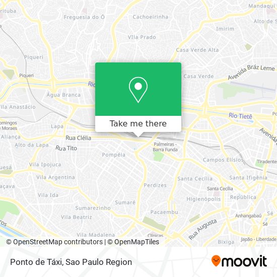 Ponto de Táxi map