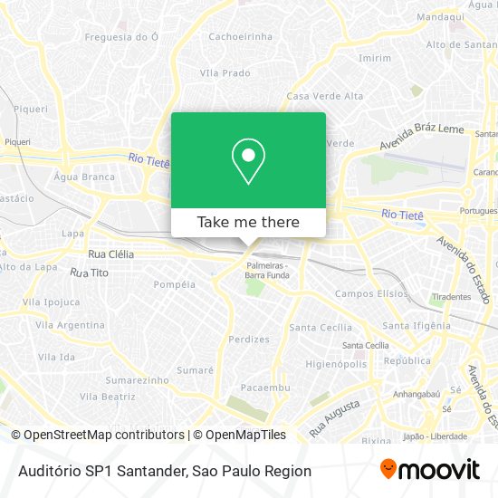 Auditório SP1 Santander map